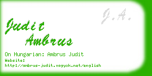 judit ambrus business card